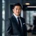SiteZero创始人陈启明，身着深色西装在现代化办公室内，专注而自信的神情
